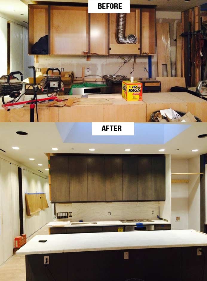 Kitchen Renovation transformation project by Envision Carpentry
