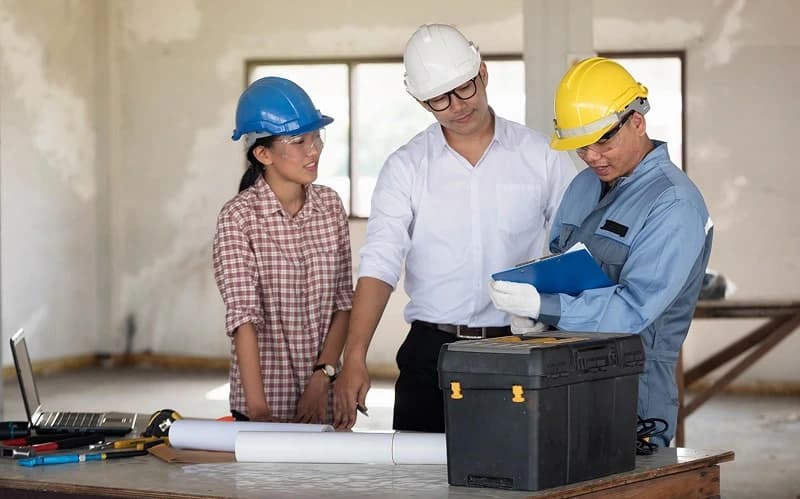 Envision Carpentry Team working on a renovation project